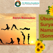 Übung von Surya Namaskar (Sonnengruß)