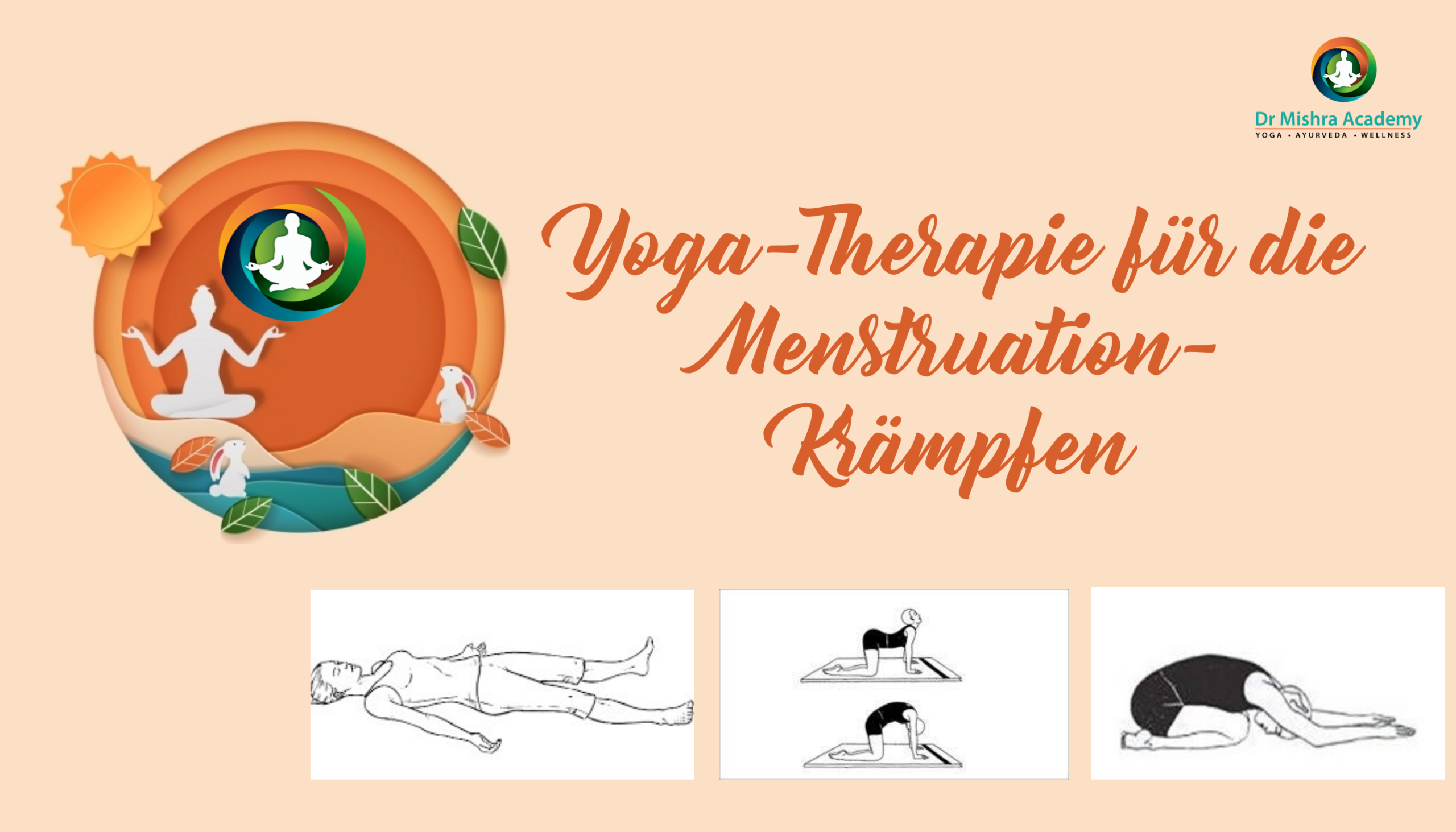 Yoga-Therapie für die Menstruation- Krämpfen
